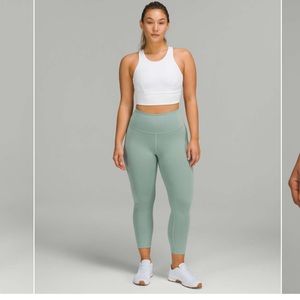 Lululemon Wunder Train High-Rise Crop 23" Misty Glade size 8